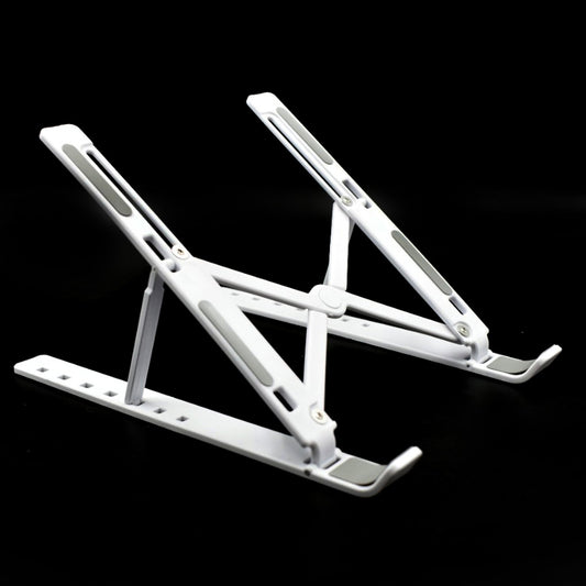 Adjustable Ergonomic Foldable Portable, Holder Riser Tablet Stand Plastic (Use In 14 inch Laptop)