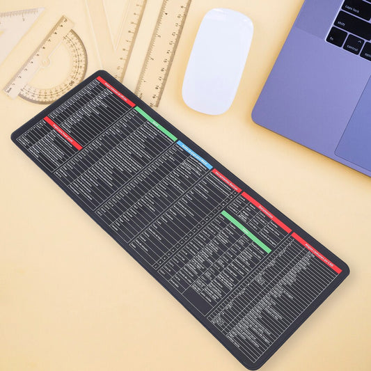 Shortcut Keyboard Mat Mouse Pad Mat Mouse Pads For Desk Quick Key Super Large Anti-slip Keyboard Pad Desk Accessories Desktop Mouse Pad Office Oversized Big Mouse Pad Rubber (8030 Cm)